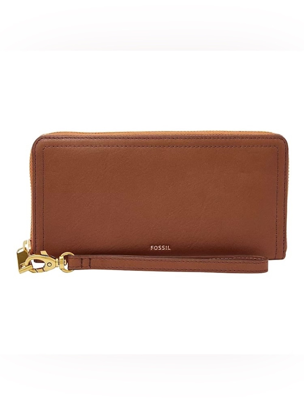 NWT Ce portefeuille en cuir zippé Fossil Logan